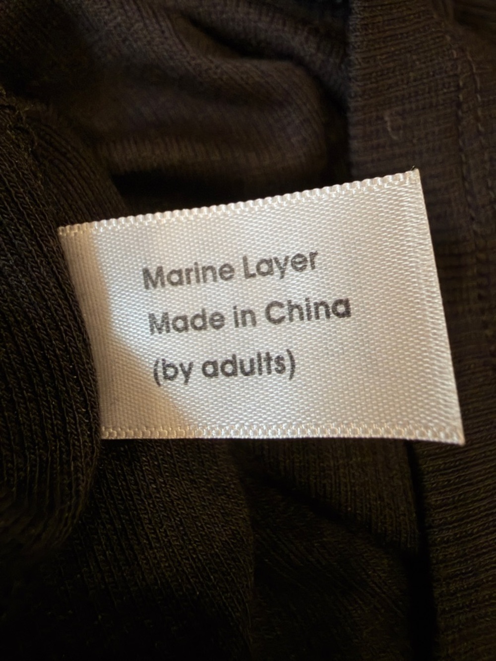 NWT - Marine Layer Brielle Ribbed Modal Twist Front Tee Black - Small - Picture 9 of 9